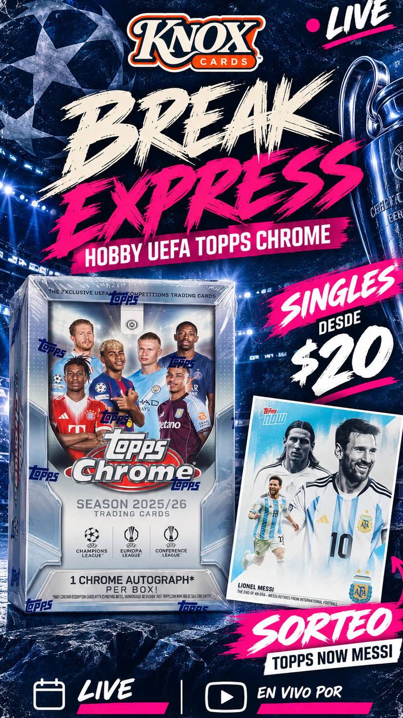 BREAK EXPRESS UEFA - Singles desde $20 - Giveaway 