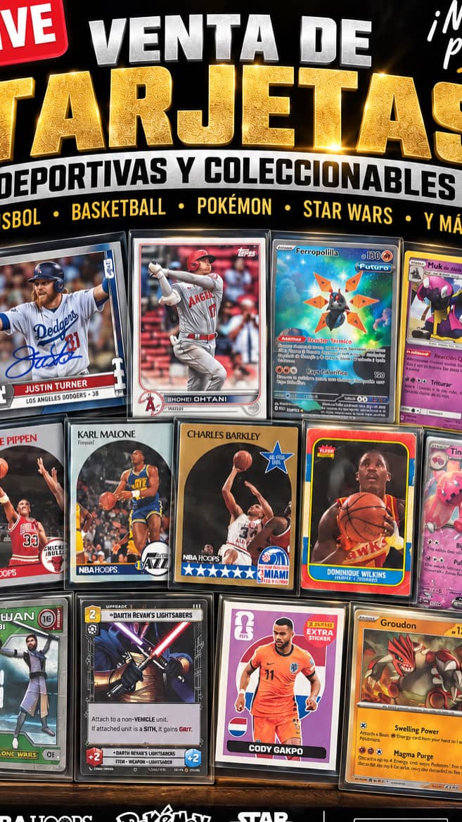 MLB, NFL, NBA, POKEMON
Entra y gana oportunidades, todo desde $20