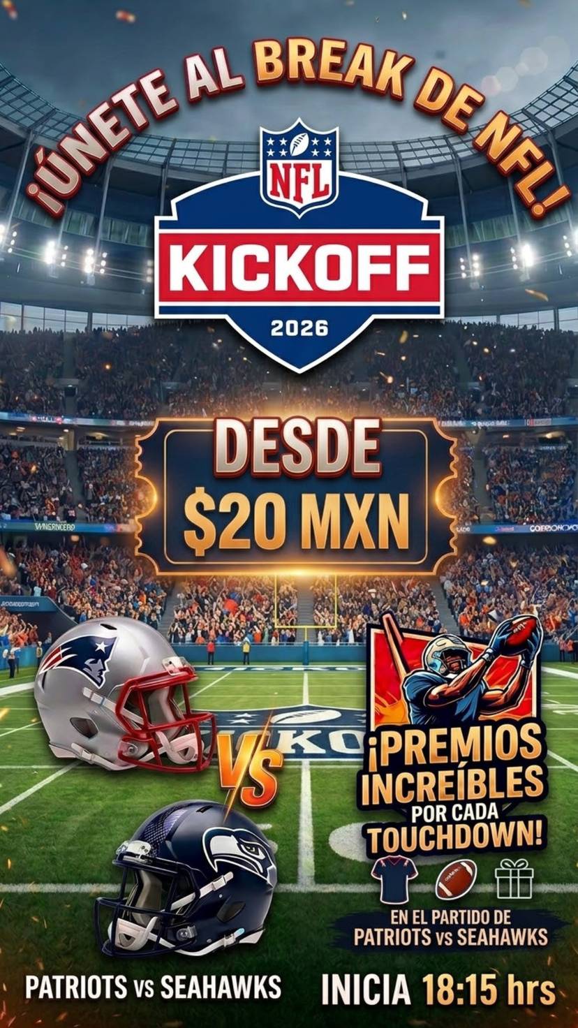 Breaks desde $20 Kickoff 2026 