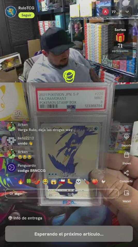 Cramorant Stamp Box Promo PSA 9