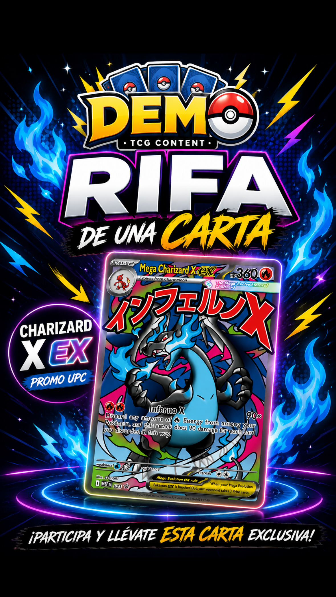 SORTEO CHARIZARD X EX GRATIS! HOY