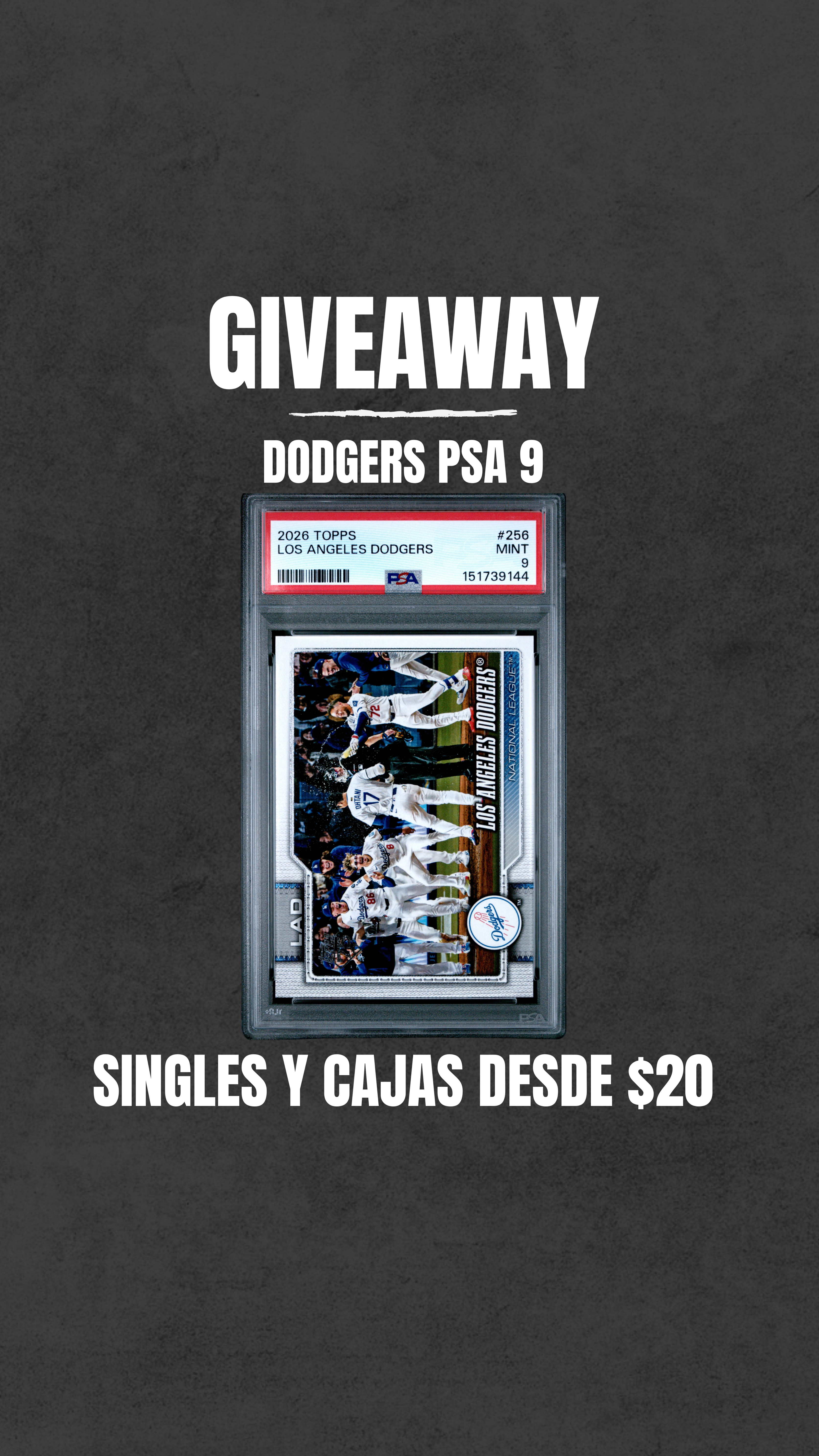 Dodgers PSA 9