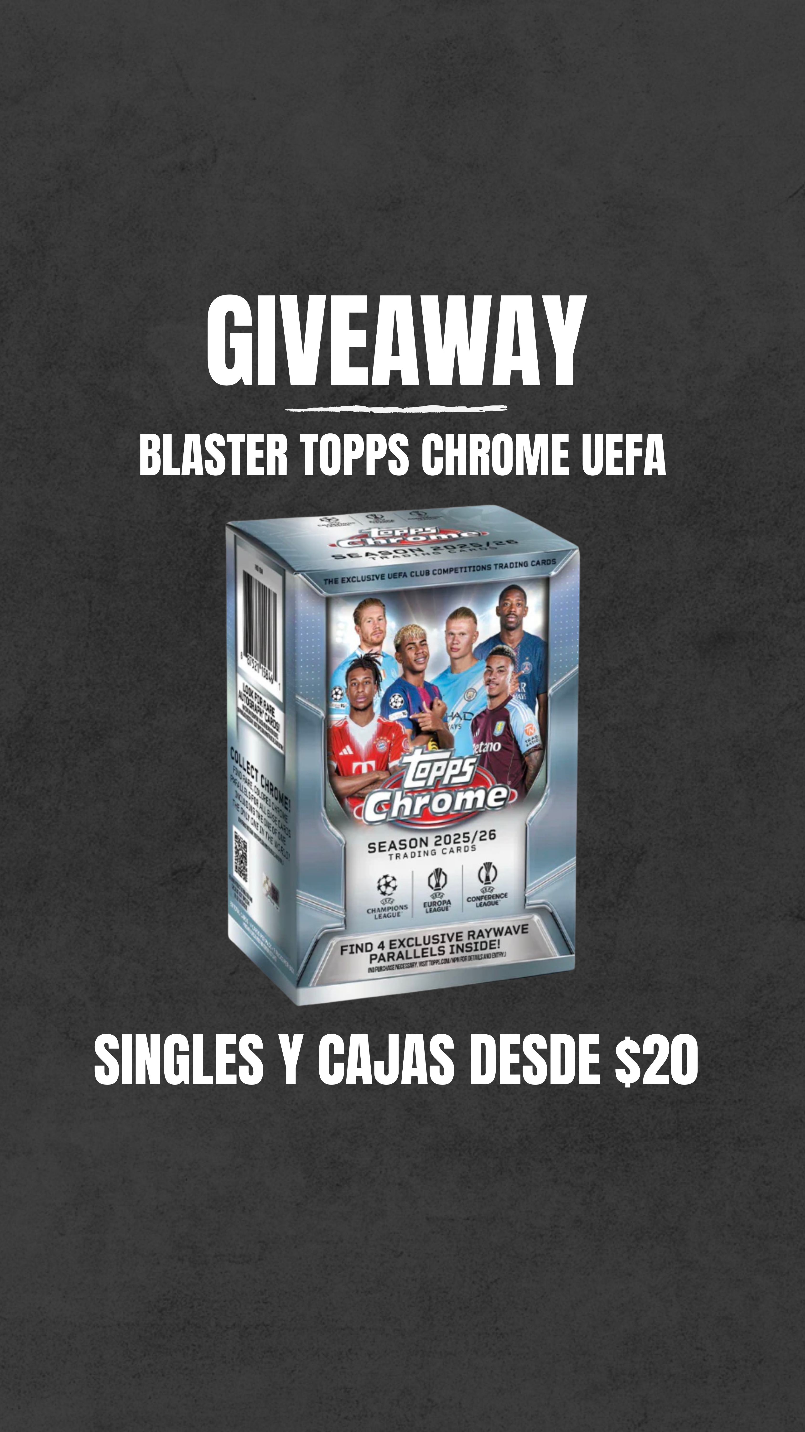 BLASTER TOPPS CHROME UEFA
