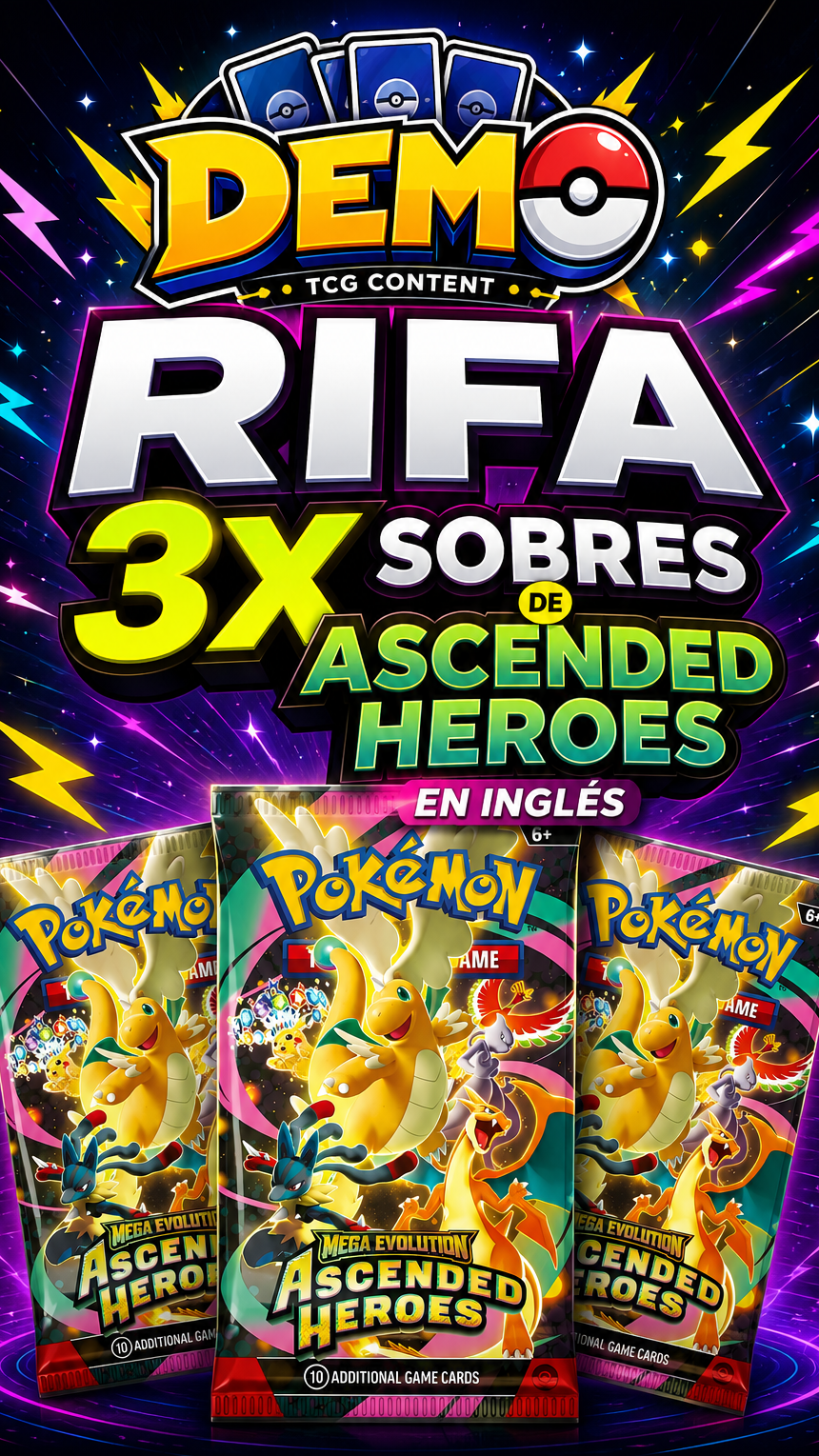 3x Booster Pack de Ascended Heroes