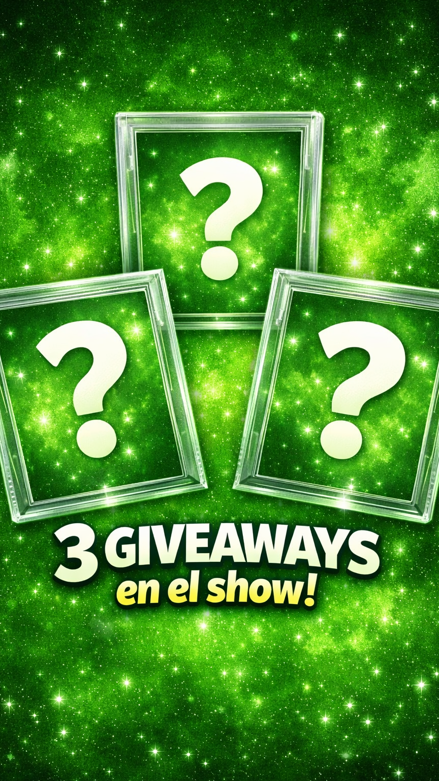 🎁3 Giveaways en el show