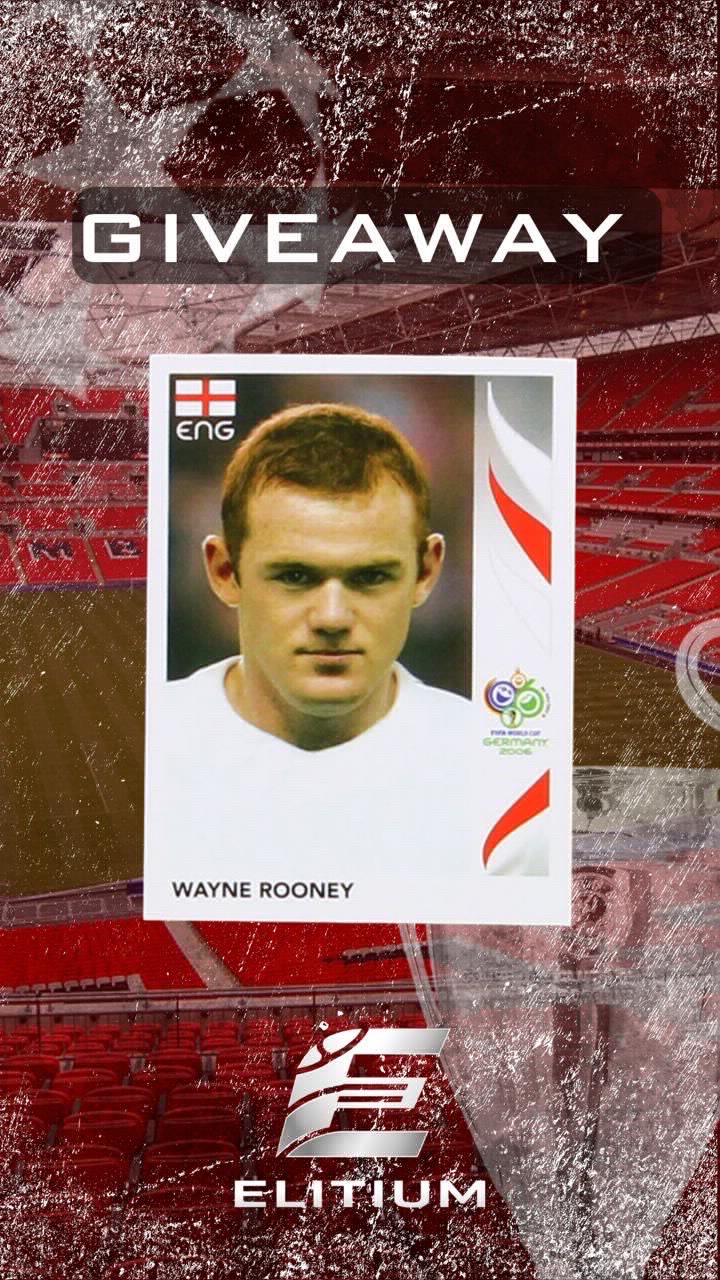 PANINI STICKER WAYNE ROONEY GERMANY 2006