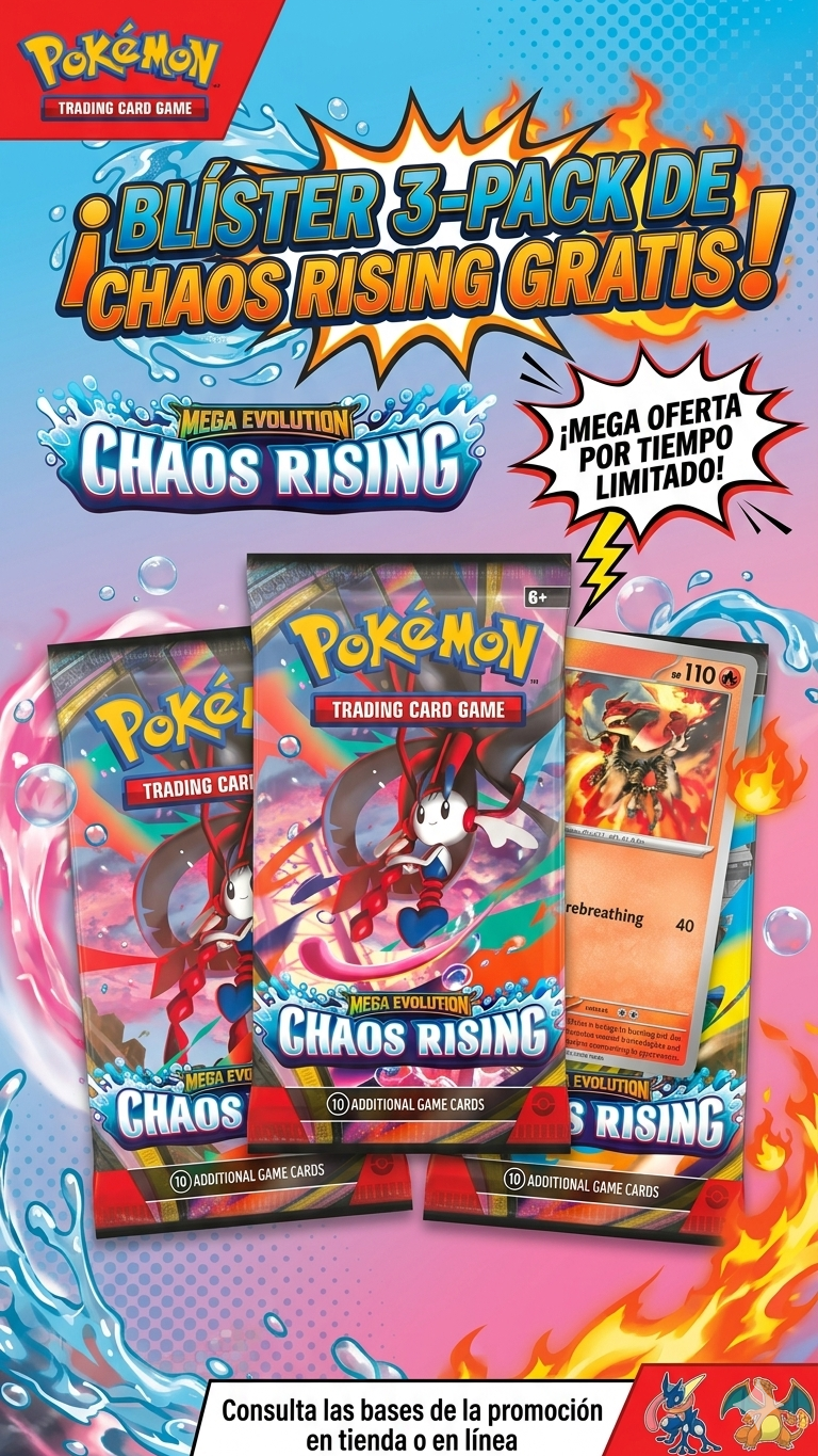 Blíster 3-Pack Chaos Rising Gratis