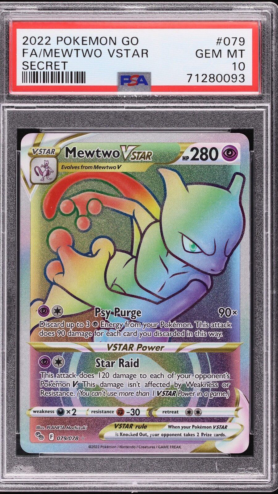 MEWTWO VSTAR PSA 10 GRATIS