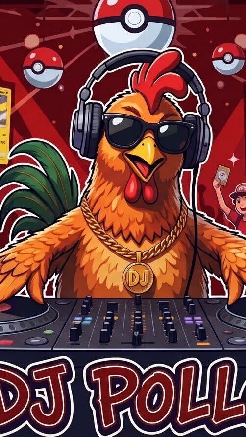 Ilustración Digital DJ Pollo