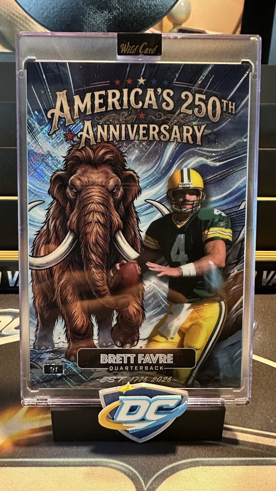 Carta Wild Card Brett Favre 1/1