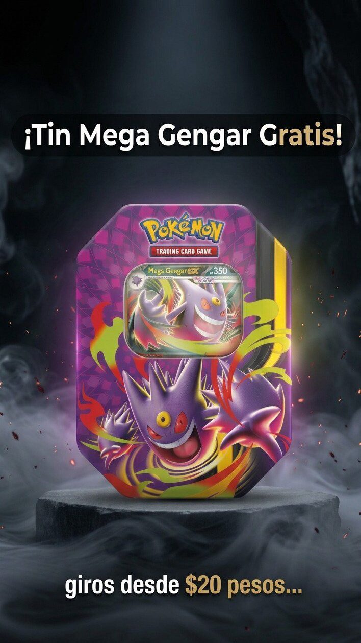 Tin Mega Gengar ex ¡GRATIS!