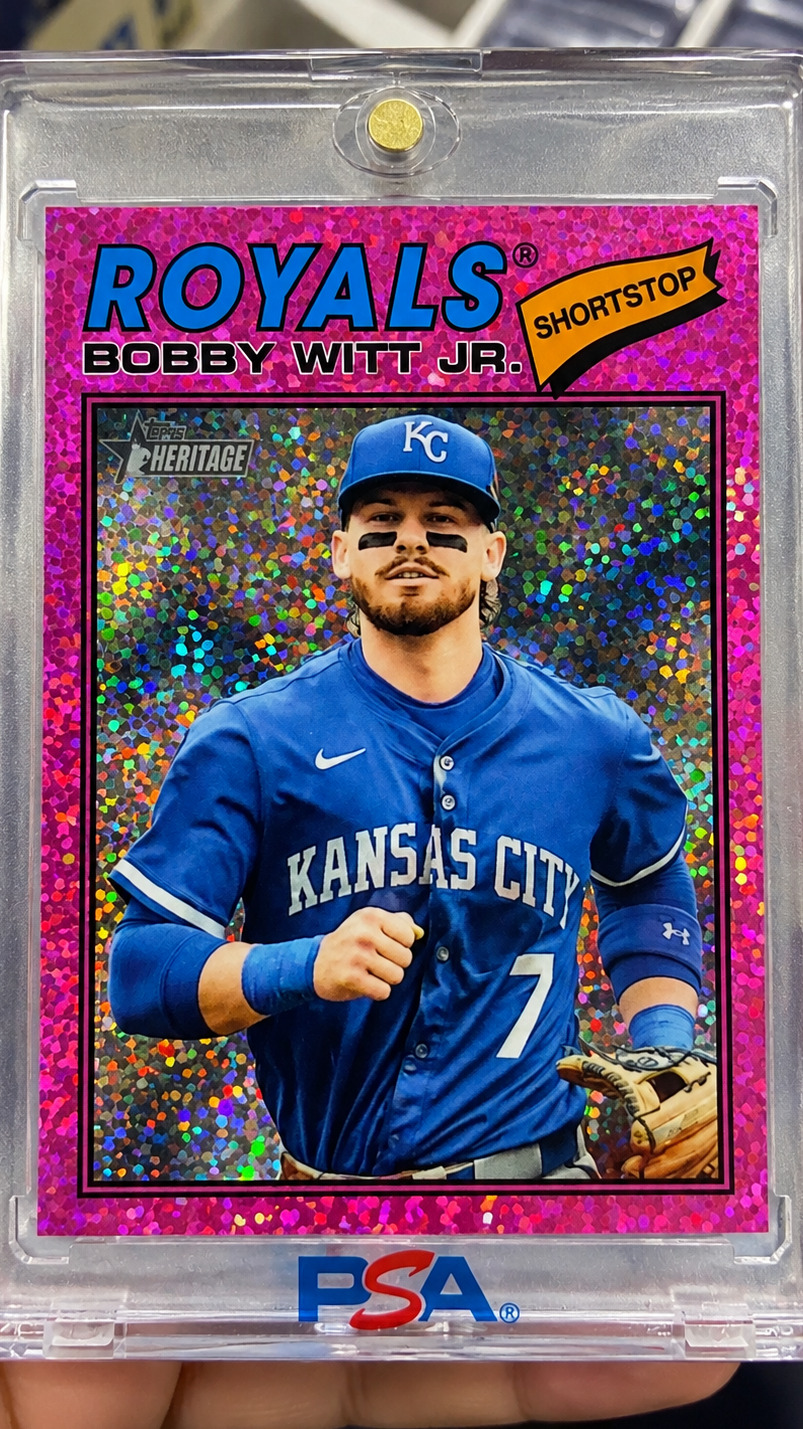 Bobby Witt Jr.  Royals Pink Sparkle Chrome/Refractor.