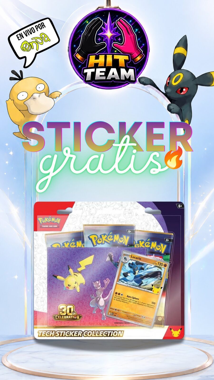 🔥Sticker 30th Lucario esp🔥
