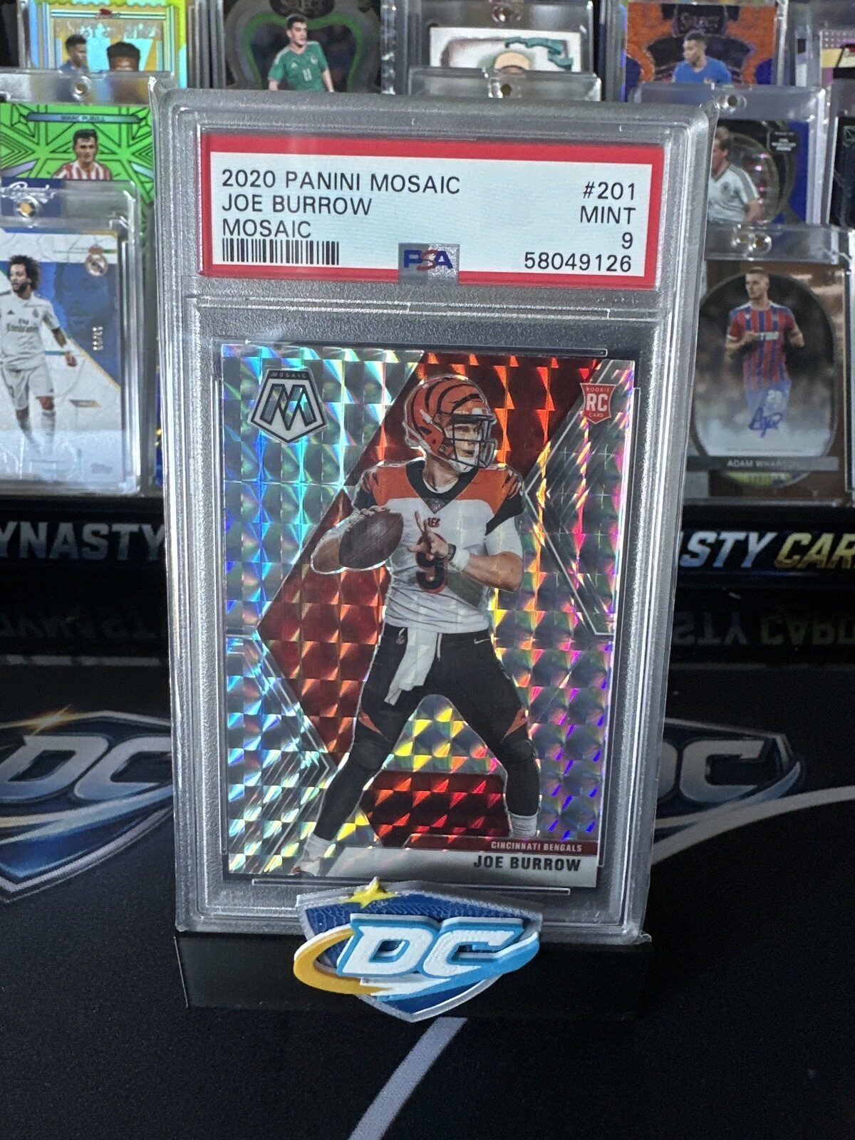 JOE BURROW MOSAIC PSA 9