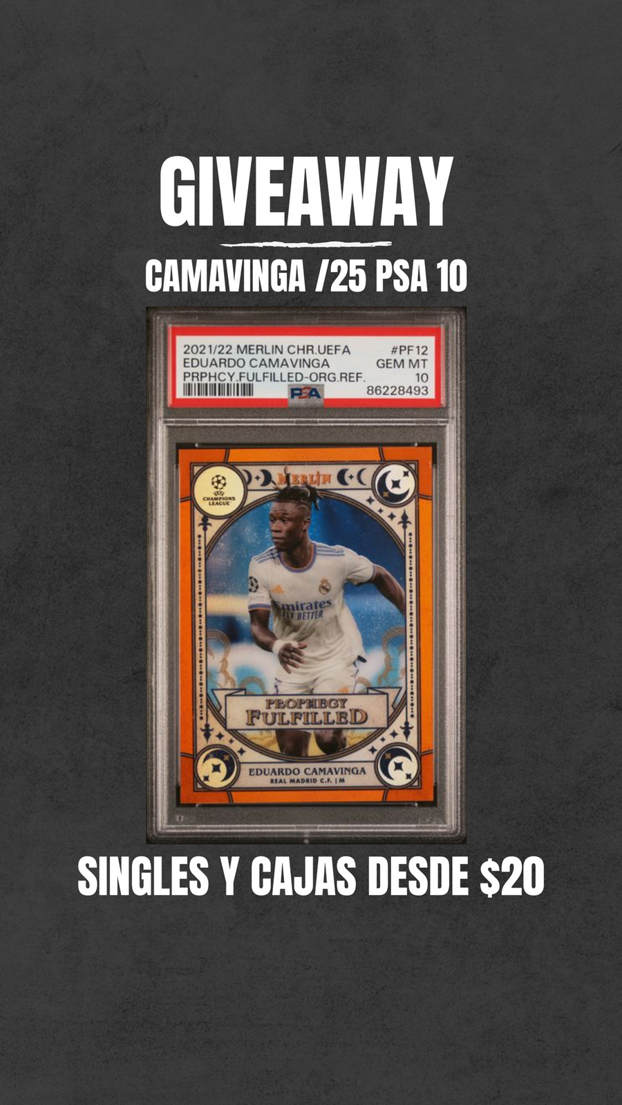 CAMAVINGA /25 PSA 10