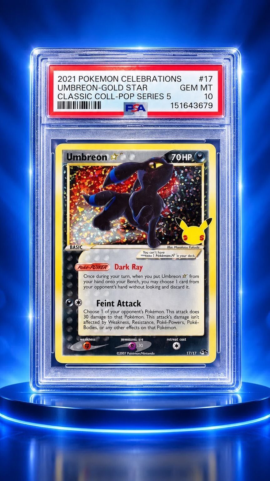 Umbreon Gold Star Celebrations