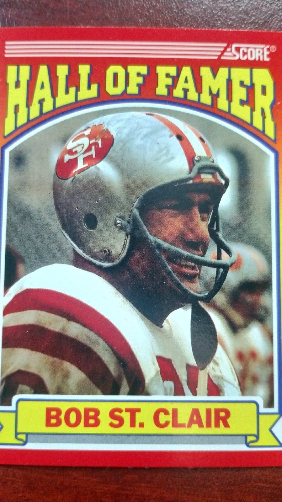 1990 Score #596 Bob St. Clair HOF