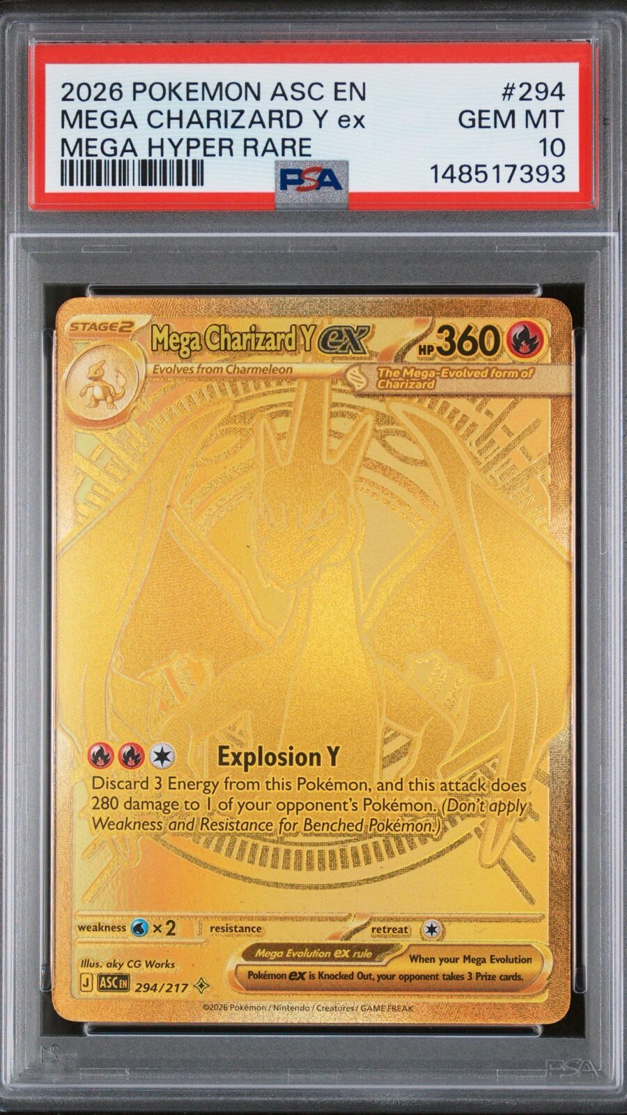MEGA CHARIZARD PSA 10 GRATIS