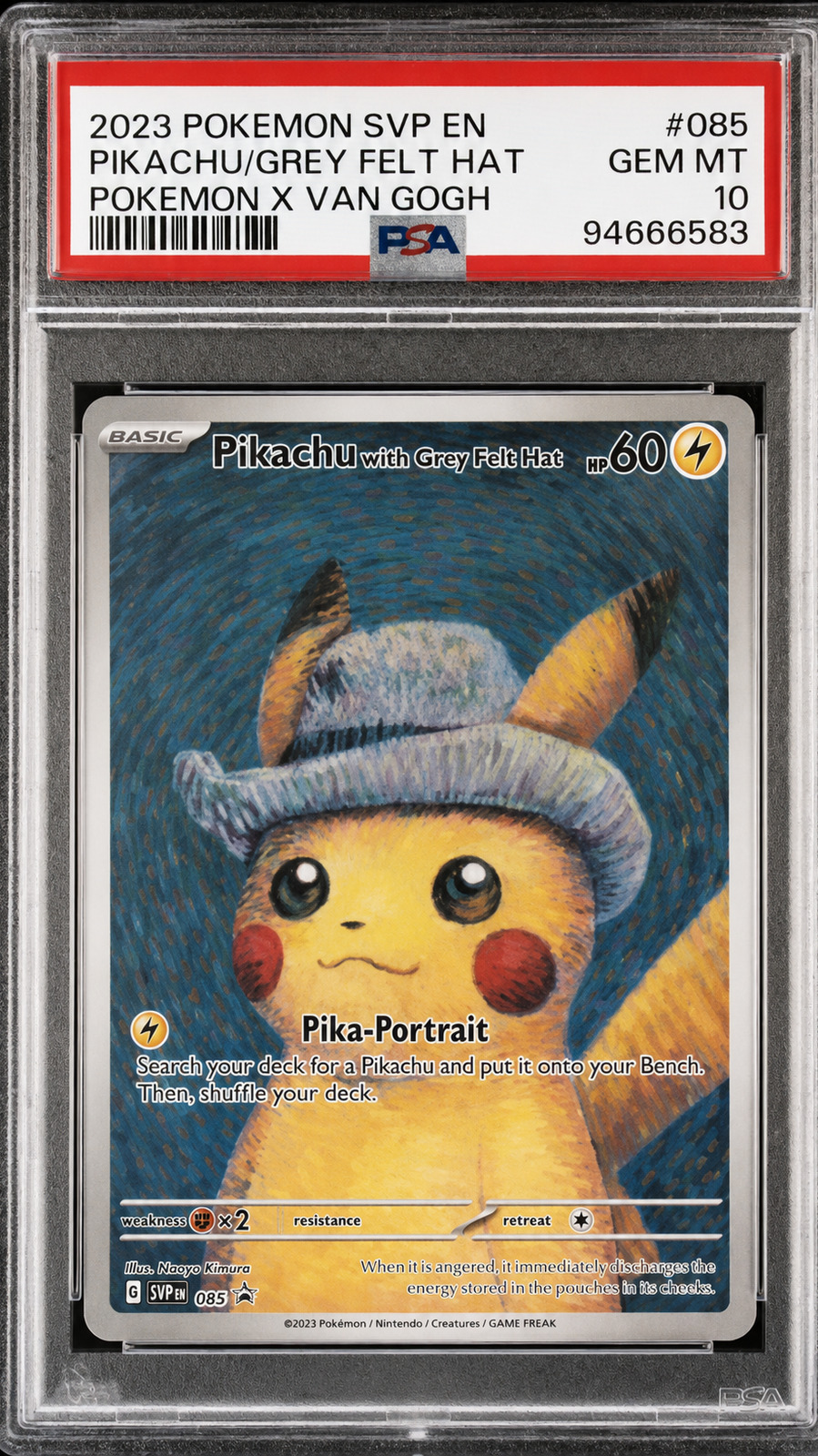 PIKACHU VAN GOGH PSA 10 GRATIS