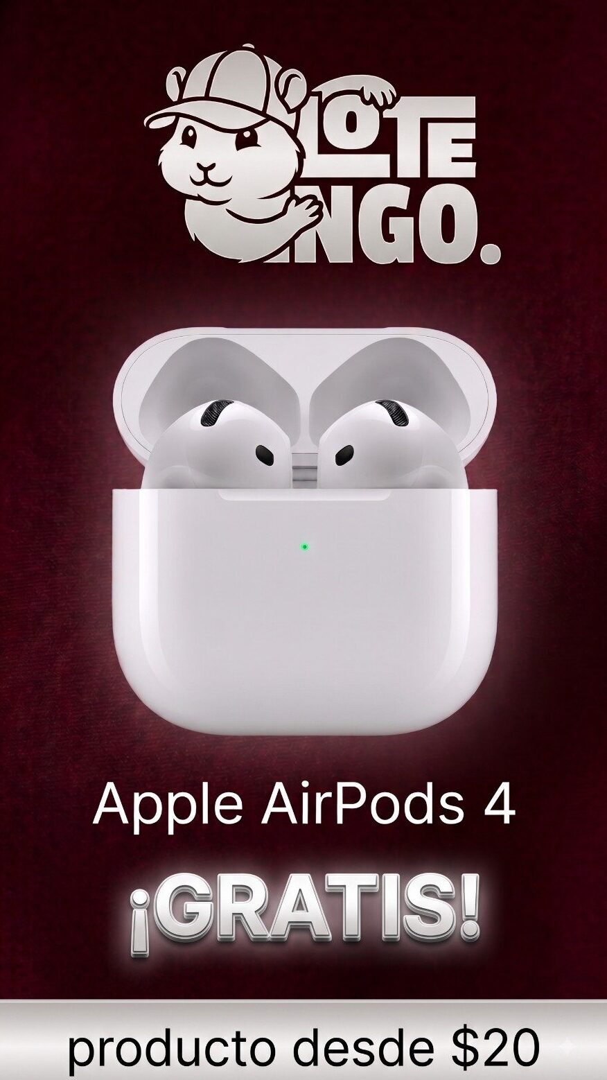 ¡AIR PODS 4 GEN GRATIS!