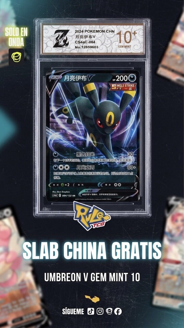 Slab China
Umbreon V 10
gratis