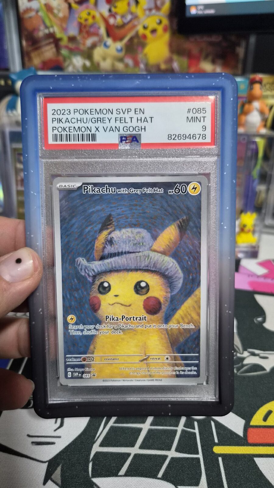 Pikachu Van Gogh PSA9