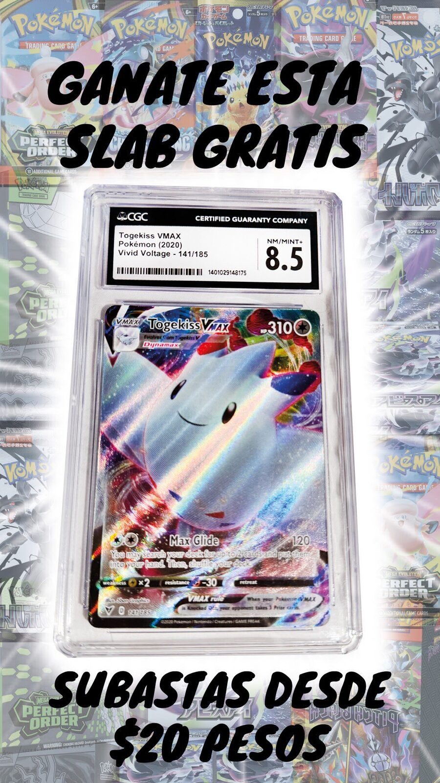 Togekiss VMax CGC 8.5