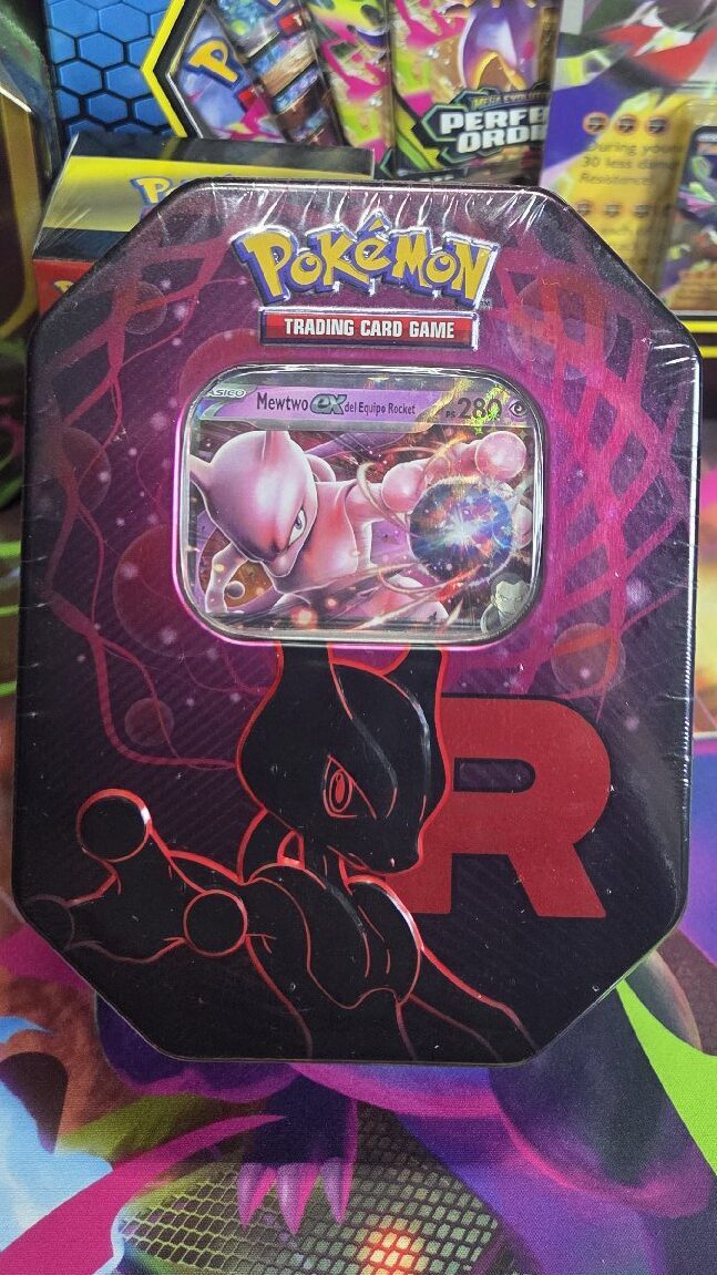 Lata mewtwo ex del equipo rocket!