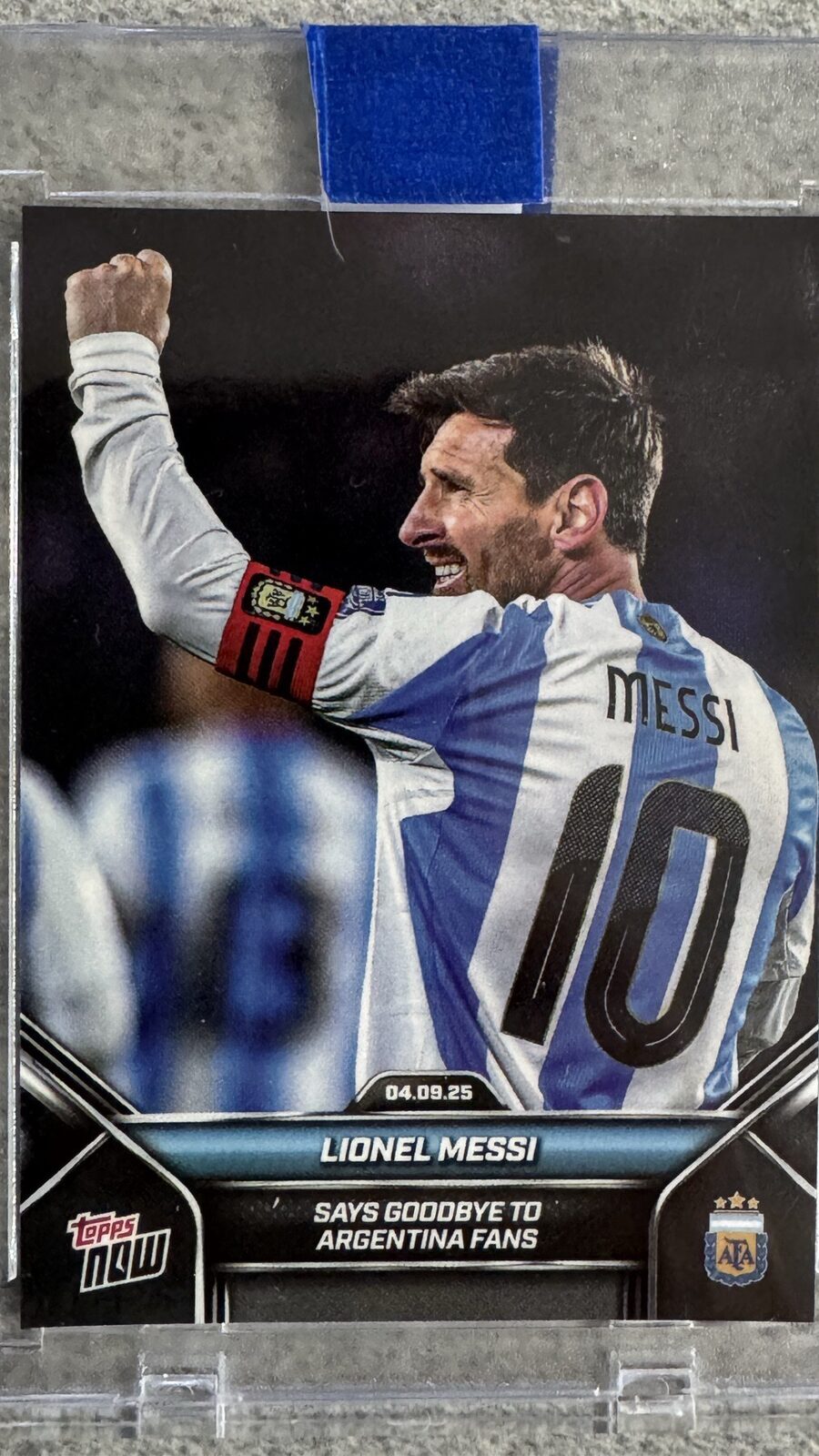 Carta Topps Now Lionel Messi