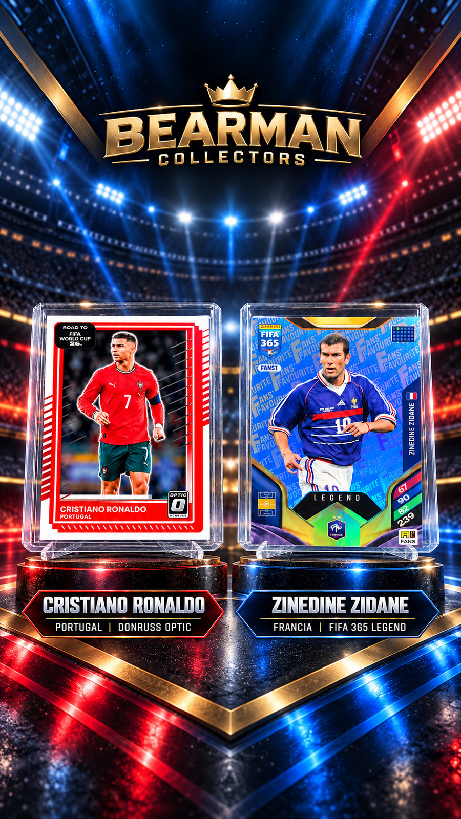 ✅ CR7 Optic Donruss RFWC
✅ ZIDANE Legends Adrenalyn XL