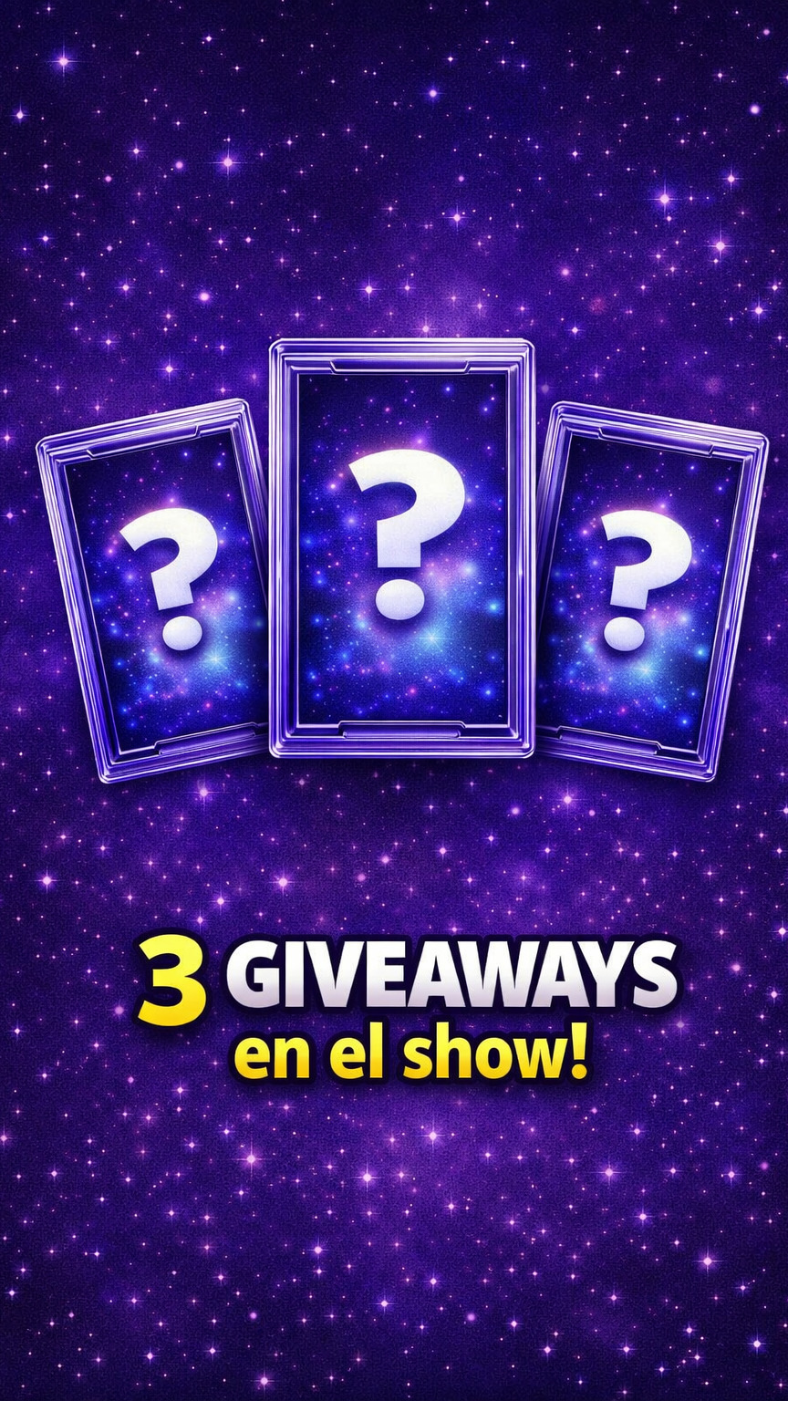 🎁 3 Giveaways