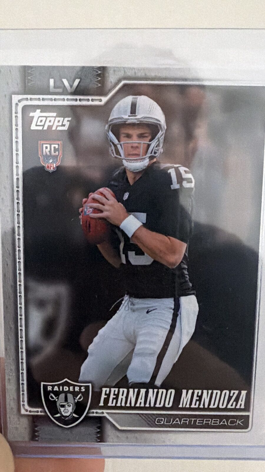 Tarjeta Rookie Fernando Mendoza