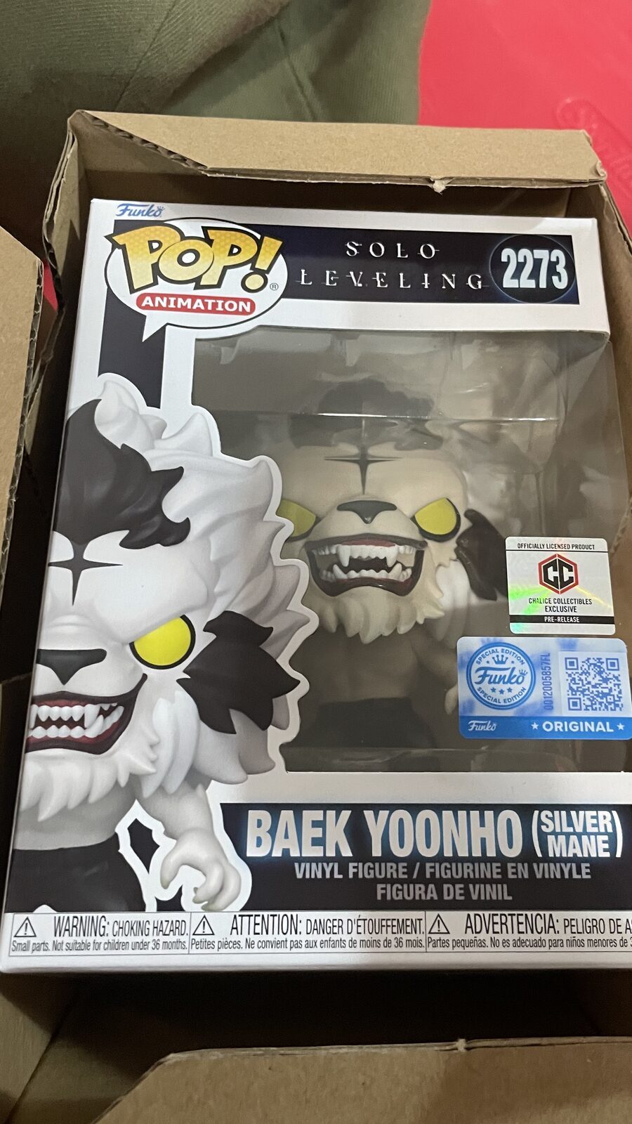 Funko Pop! 2273 Baek Yoonho PR sticker chalice exclusi