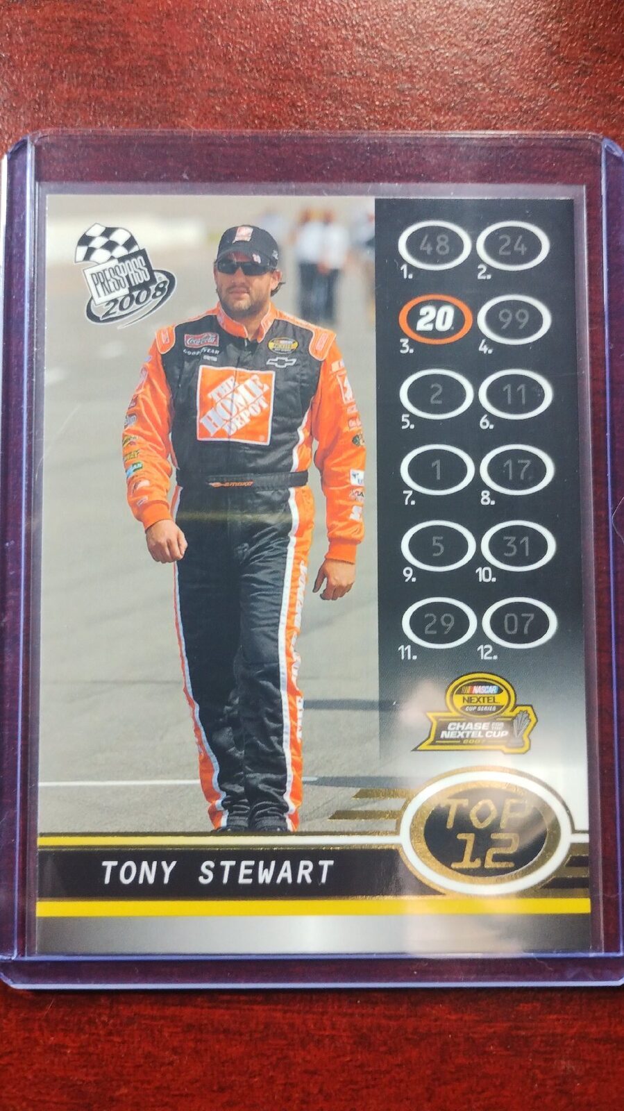 2008 Press Pass Gold #G109 Tony Stewart Top