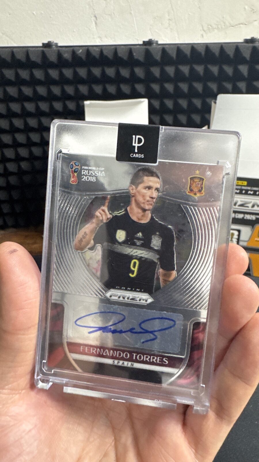 Carta Autografiada Fernando Torres Panini Prizm