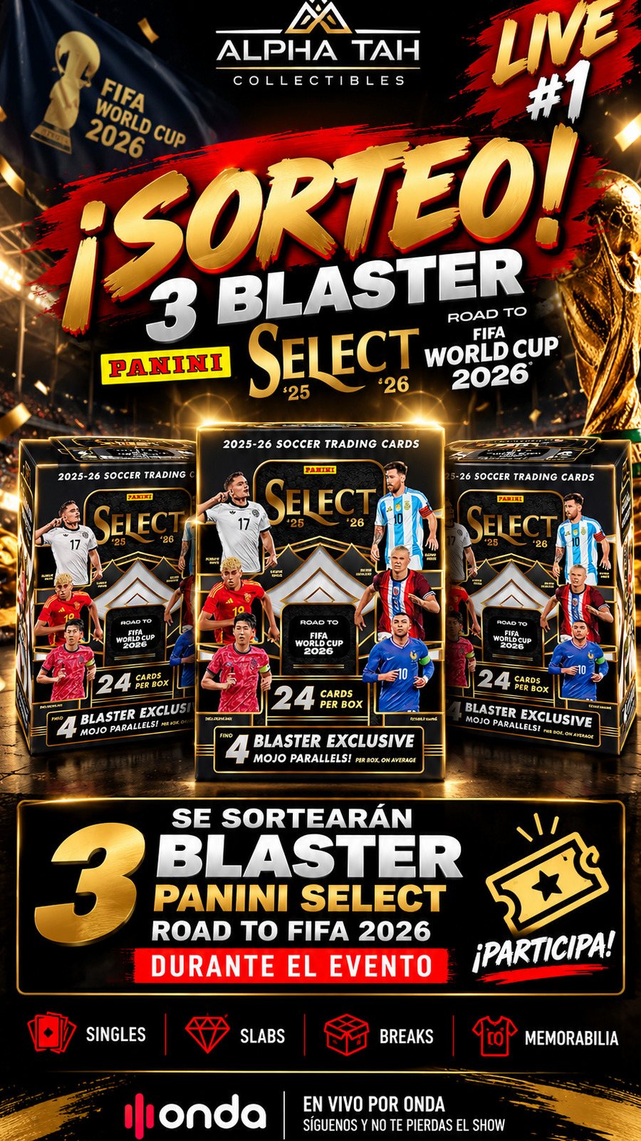 Caja Blaster Panini Select World Cup 2026