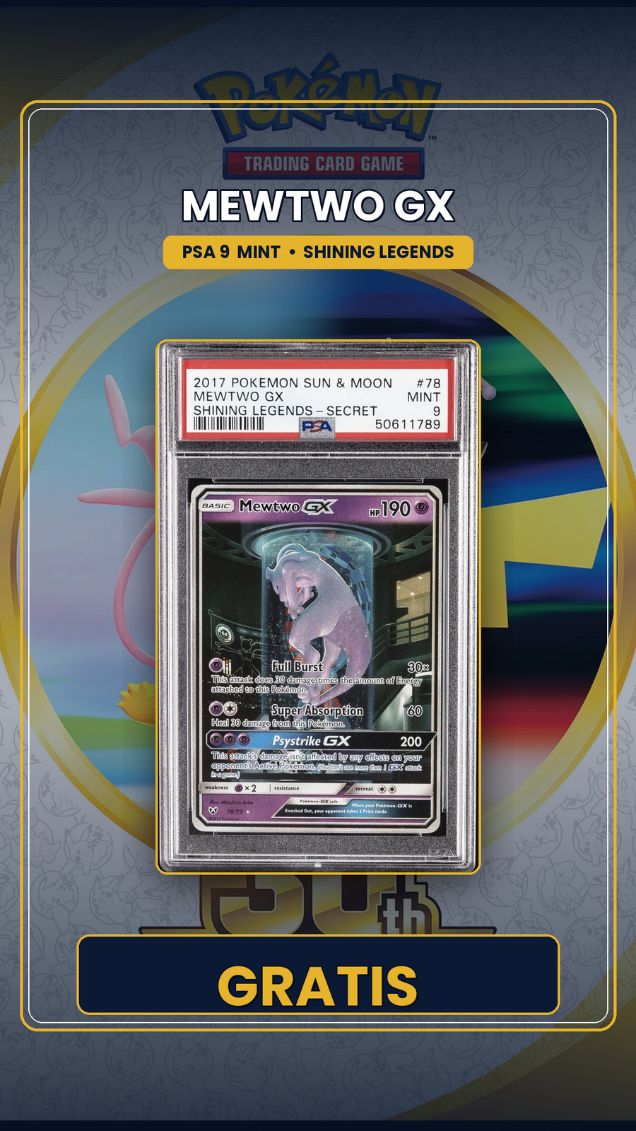 Mewtwo GX 
gratis
