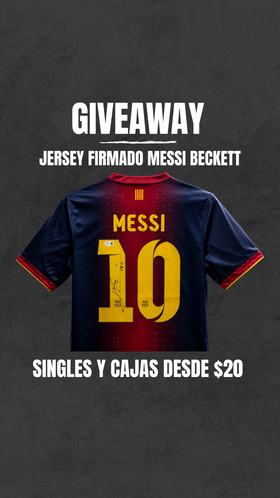 JERSEY FIRMADO MESSI