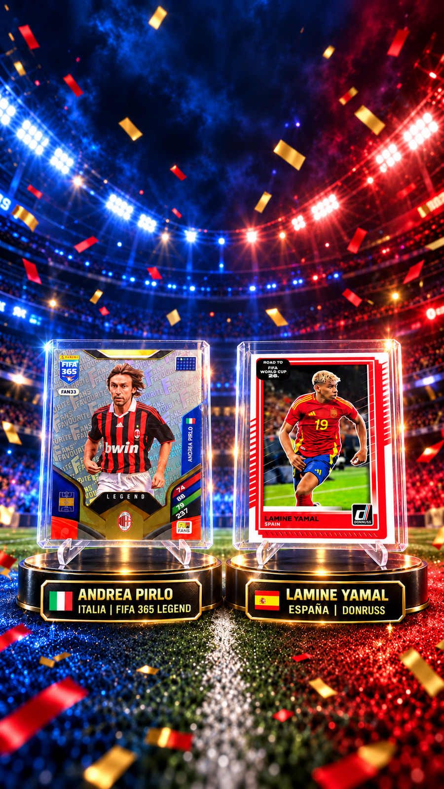 ✅ Lamine Yamal Donruss RFWC
✅ Andrea Pirlo Legends