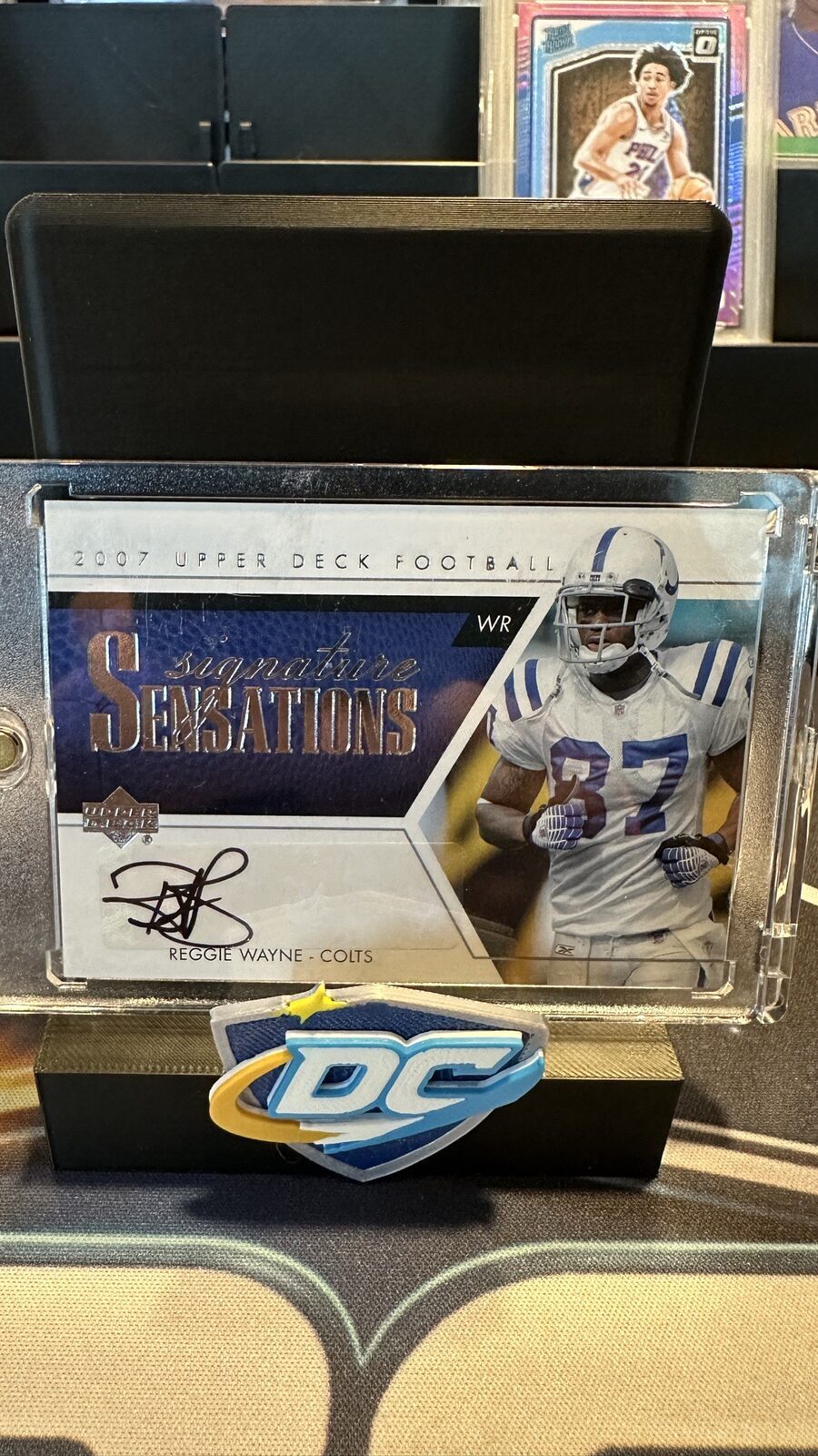 Carta autografiada de Reggie Wayne