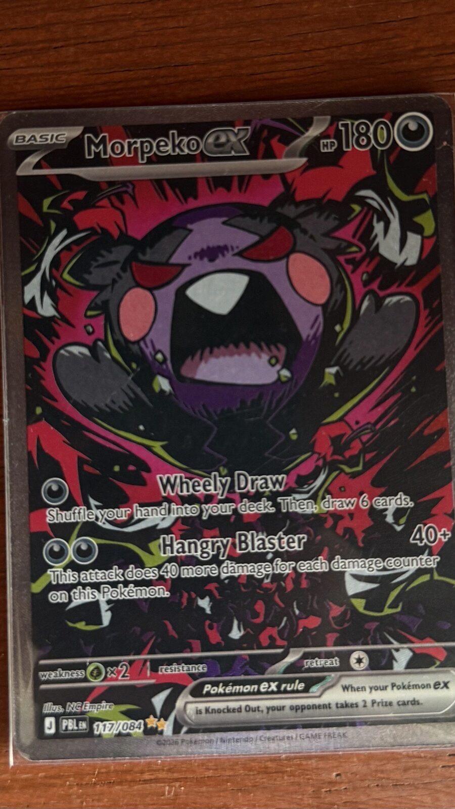 morpeko full art valué 90 dólares