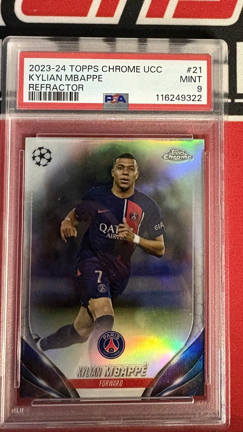 Slab Topps Chrome  UCC Kylian Mbappe
