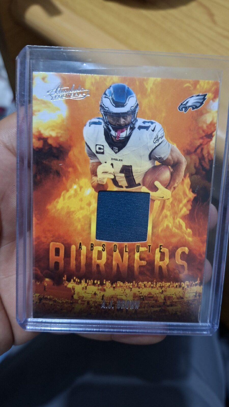 Carta NFL con Parche Memorabilia