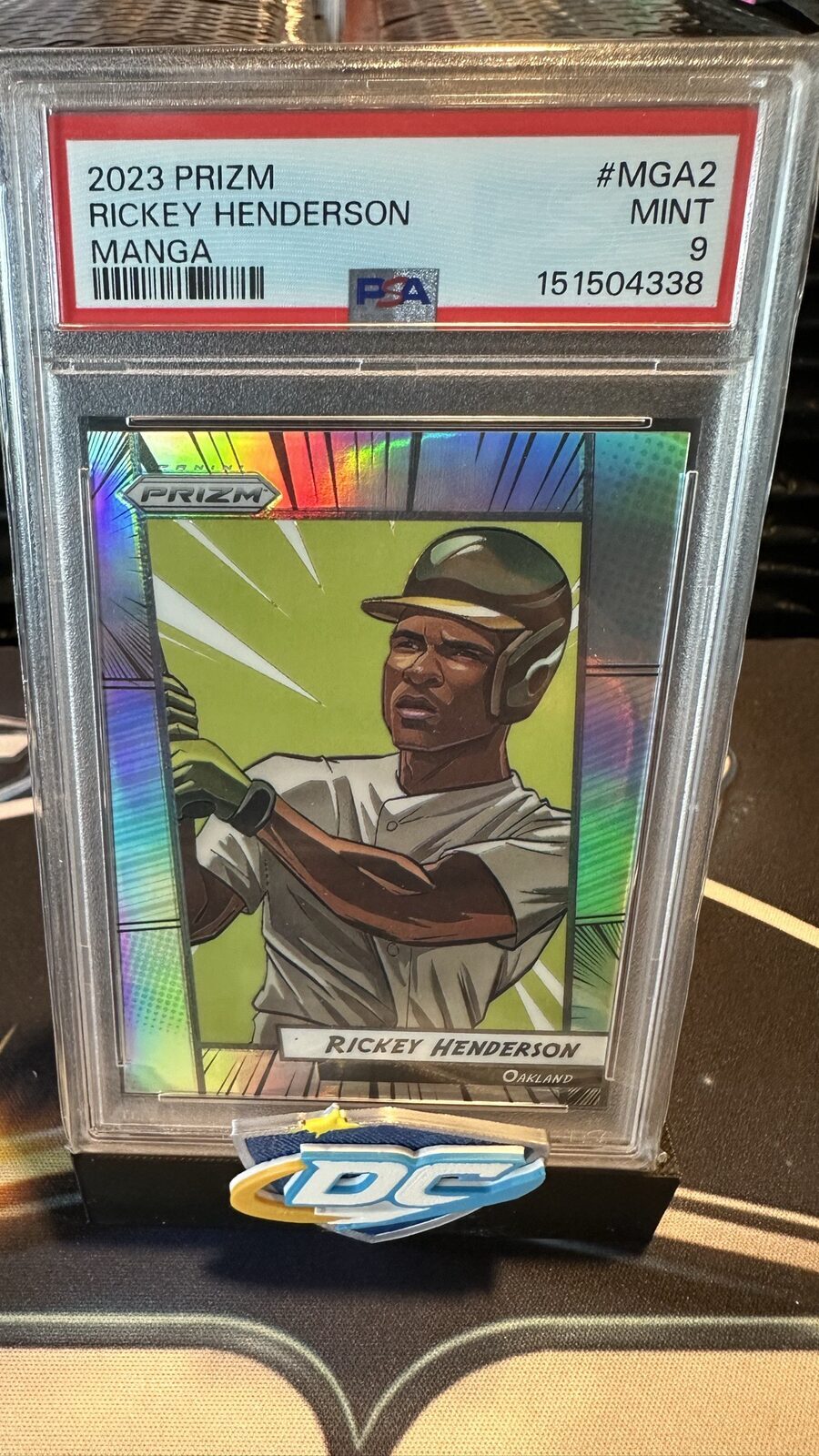 Carta Rickey Henderson Panini Manga PSA