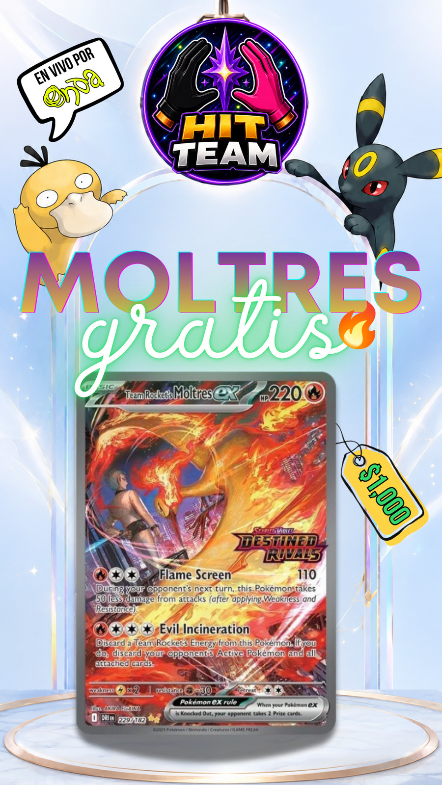 🔥TR Moltres Stamp Destined Rivals🔥