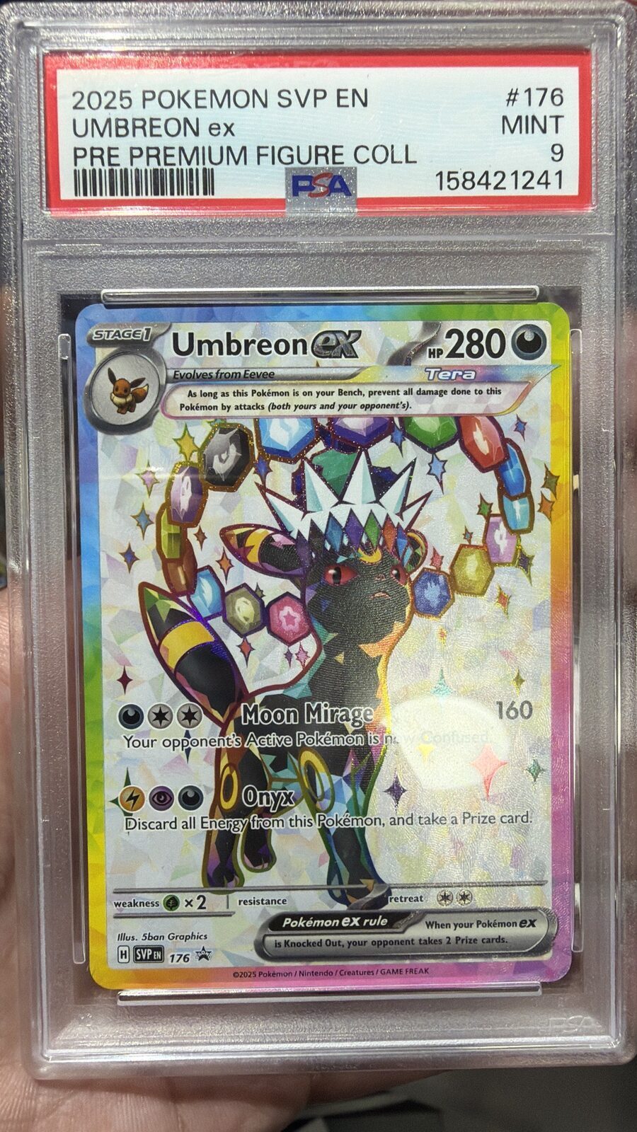 PSA 9 umbrreon figure colection promo