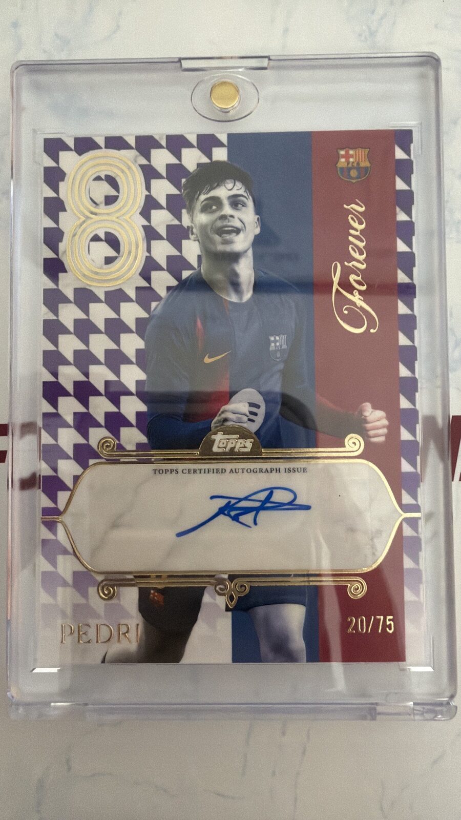 Pedri /75 Auto Barcelona Forever