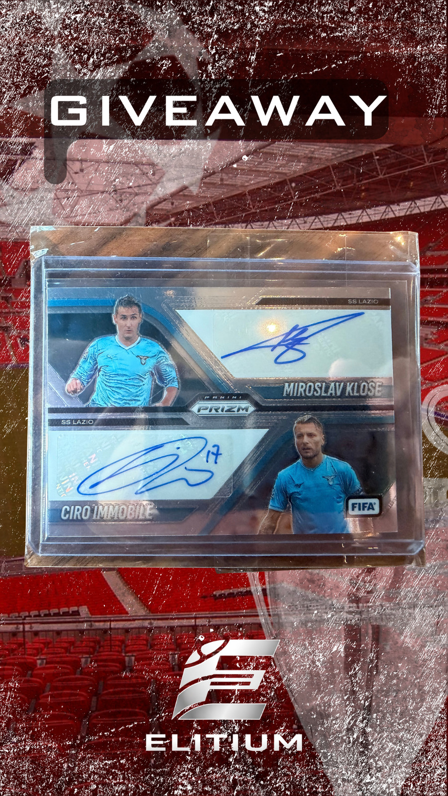 Tarjeta Dual Autógrafo Klose e Immobile