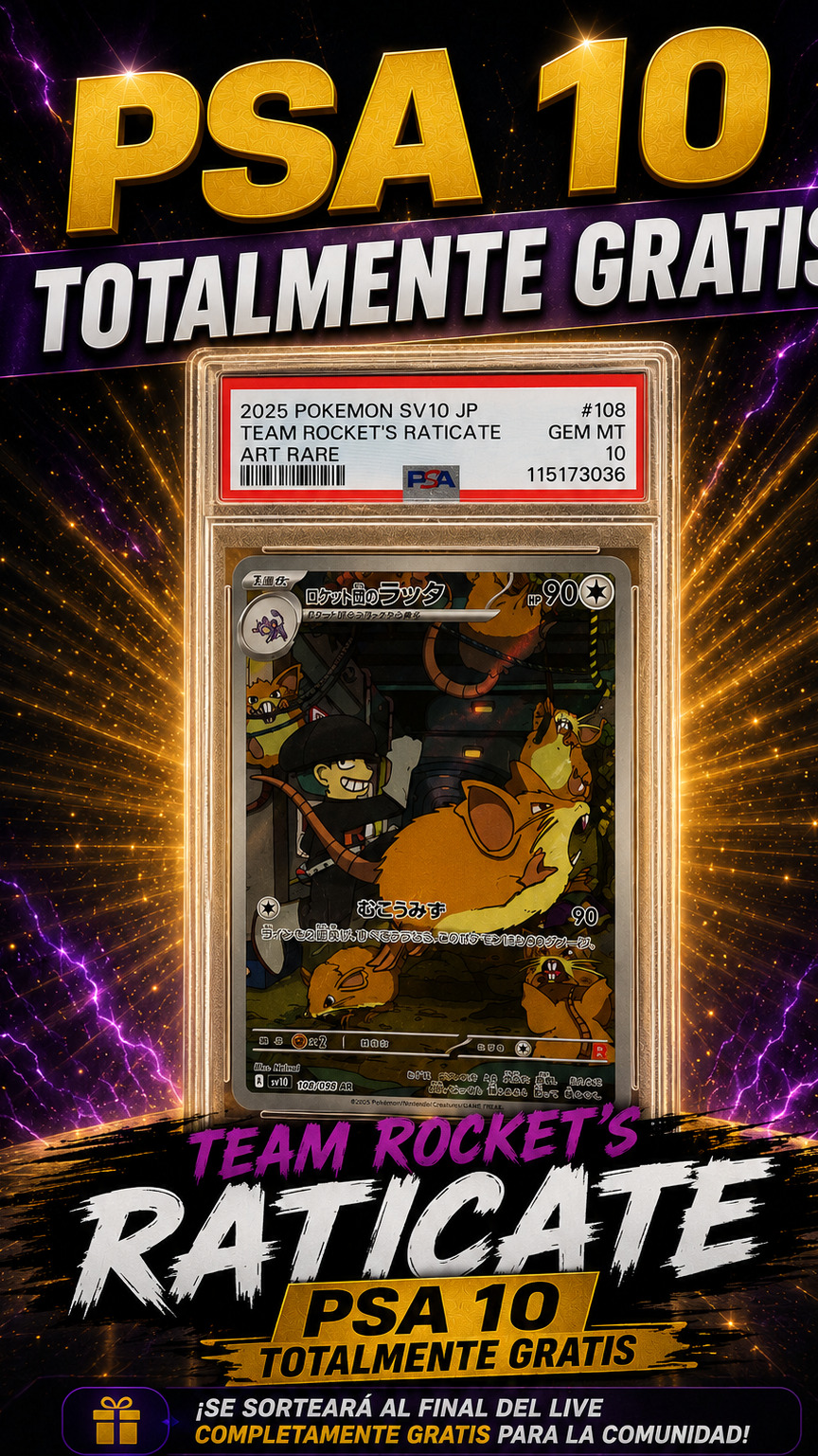 RATICATE PSA 10 TOTALMENTE GRATIS