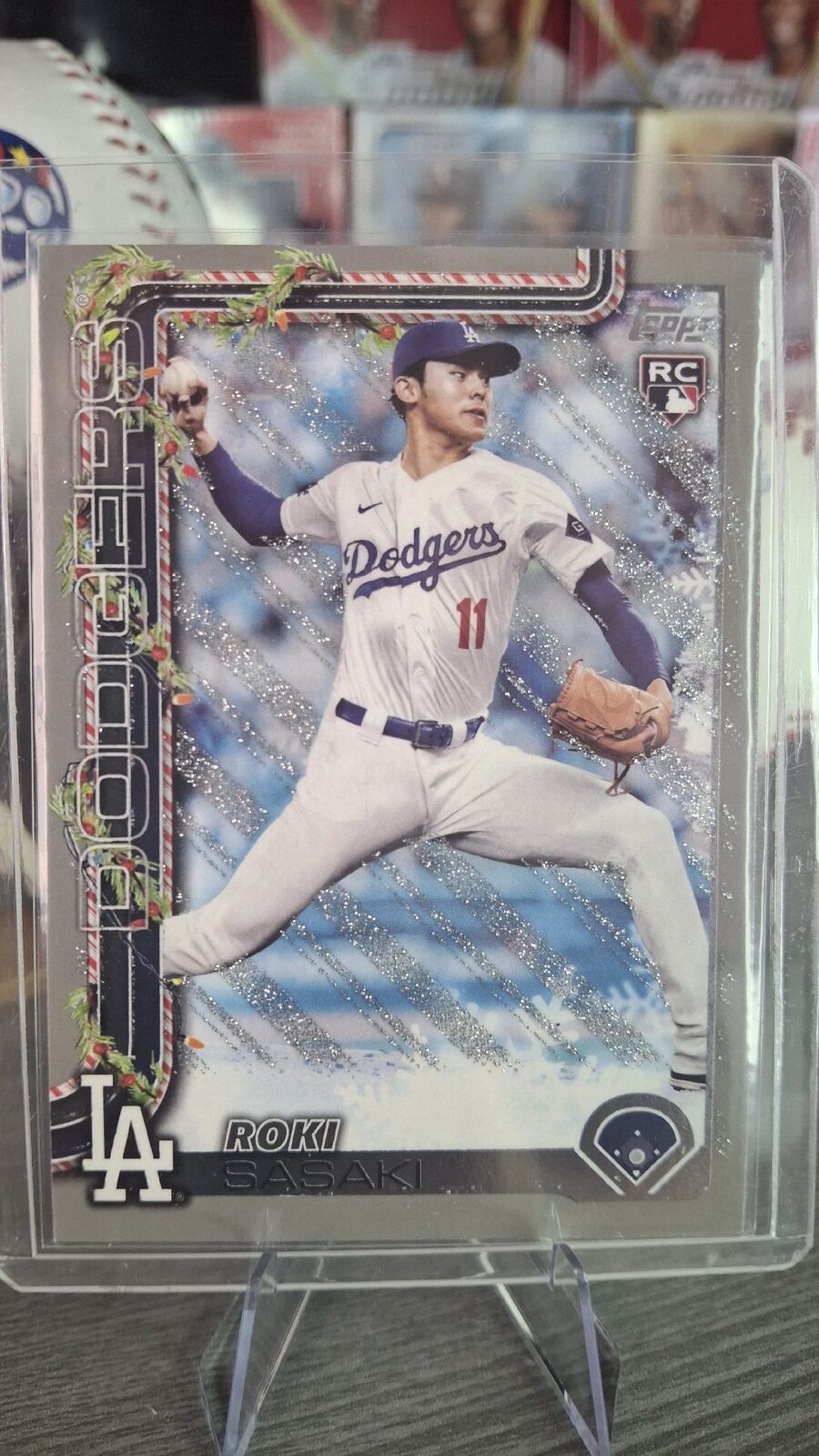 2025 Topps Holiday Roki Sasaki RC [Glitter]